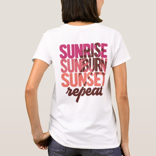 Solnedgång Solnedgång Repeat T-Shirt (Baksida)