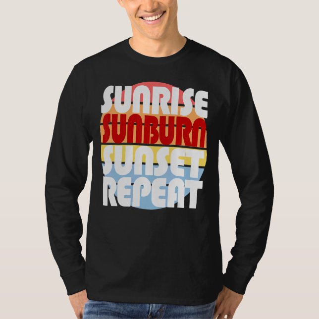 Solnedgång Solnedgång Upprepa 1 T Shirt (Framsida)
