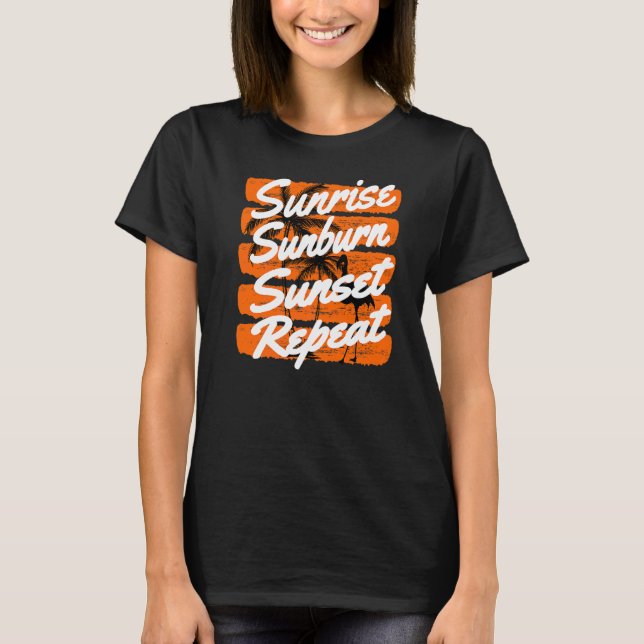 Solnedgång Solnedgång Upprepa 1 T Shirt (Framsida)