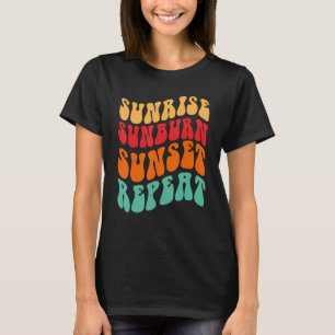 Solnedgång Solnedgång Upprepa 1 T Shirt