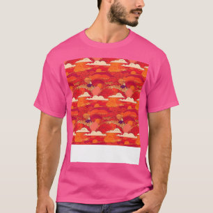 Solnedgång, sömlös Mönster Sol Himlar Light Sunlig T Shirt