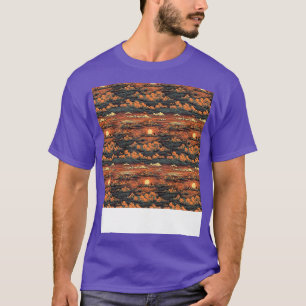 Solnedgång, sömlös Mönster Sol Himlar Light Sunlig T Shirt
