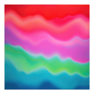 "Solnedgång Sorbet" färgstark Abstrakt Art Fototryck