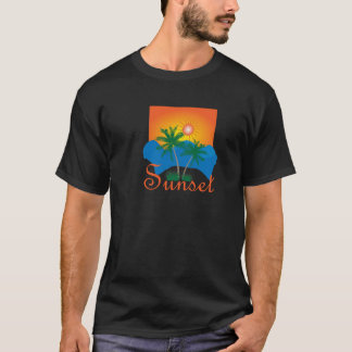 Solnedgång Speciell design t-shirt, t-shirt design