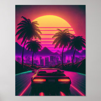 Solnedgång Sprint: Synthesize the Skyline Poster