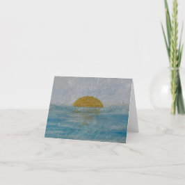 Solnedgång Sunset Day Blank Note Card Tack Kort