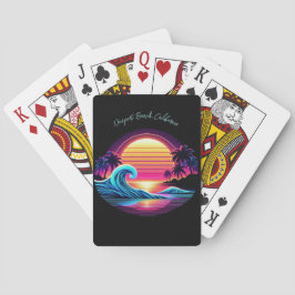 Solnedgång Surfa glöd Casinokort