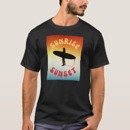 Solnedgång surfflicka t shirt