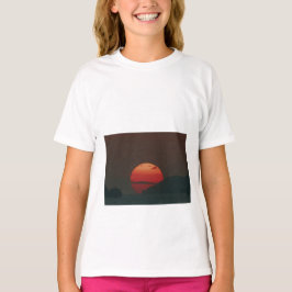 solnedgång svart t shirt