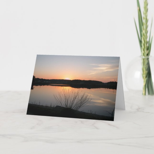 Solnedgång - sympati kort (Framsida)