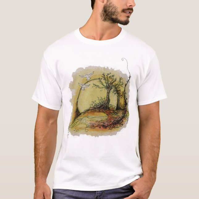 solnedgång t-shirt (Framsida)