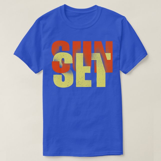 Solnedgång T Shirt (Design framsida)