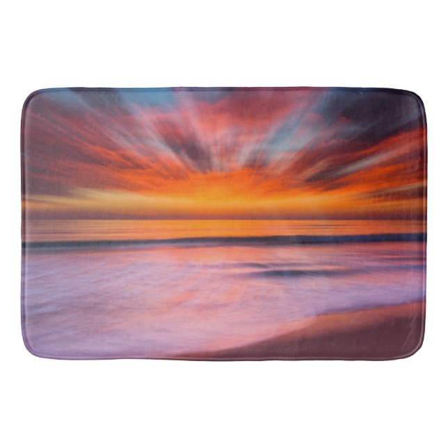 Solnedgång Tamarack Beach | Carlsbad, CA Badrumsmatta (Framsidan)