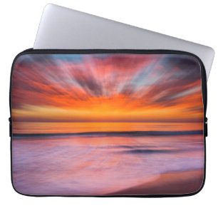 Solnedgång Tamarack Beach Carlsbad, CA Laptop Sleeve