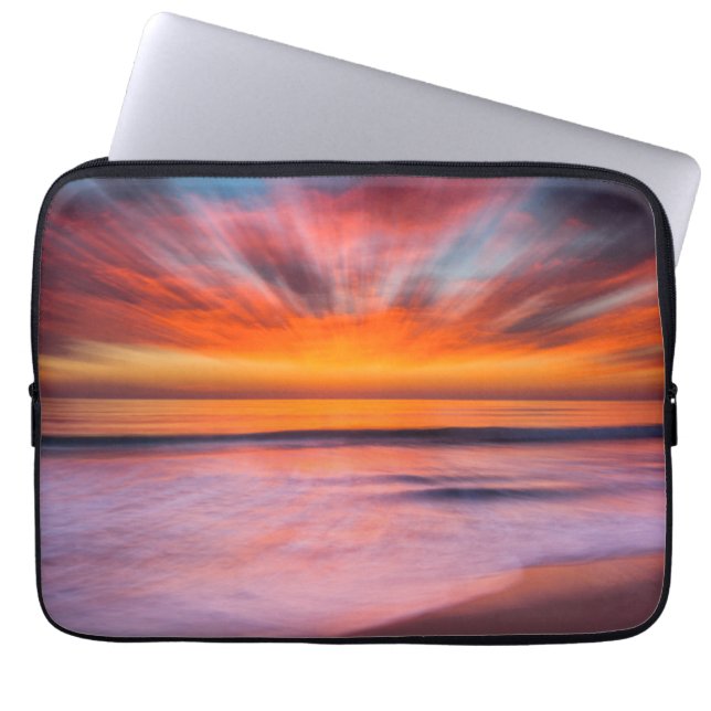 Solnedgång Tamarack Beach | Carlsbad, CA Laptop Sleeve (Framsidan)