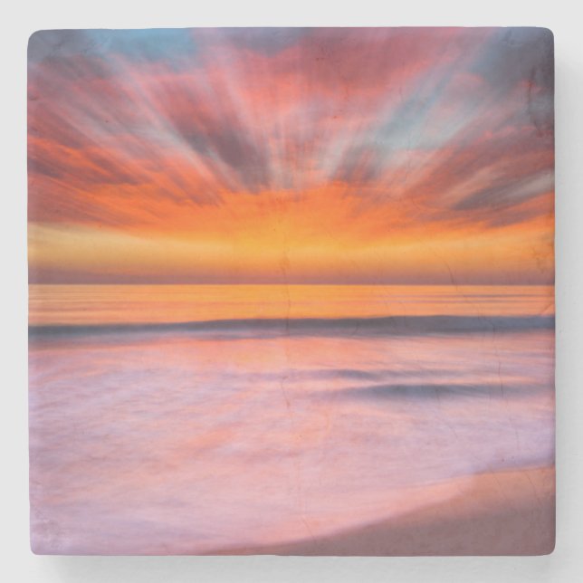 Solnedgång Tamarack Beach | Carlsbad, CA Stenunderlägg (Framsidan)