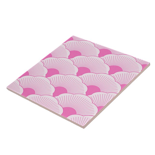 Solnedgång, tonisk rosa, betong struktur kakelplatta (Sidan)