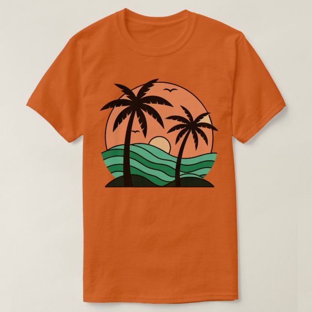 Solnedgång TShirt 10 T Shirt (Design framsida)