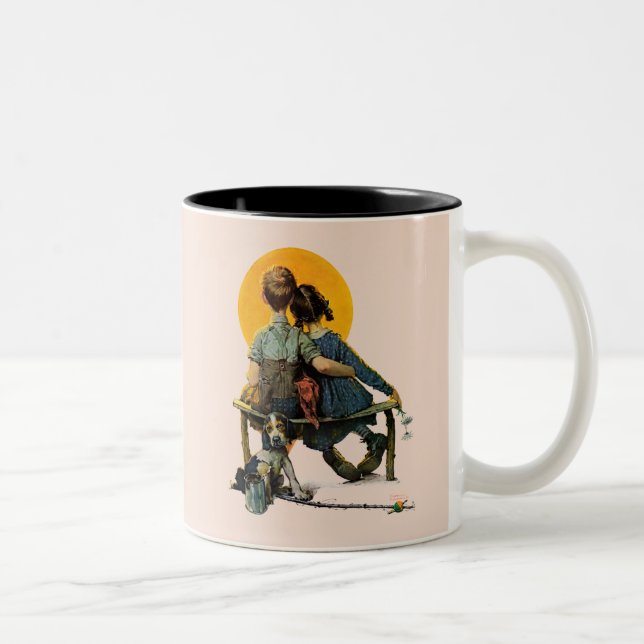 Solnedgång Två-Tonad Mugg (Höger)