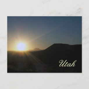 solnedgång: utah vykort