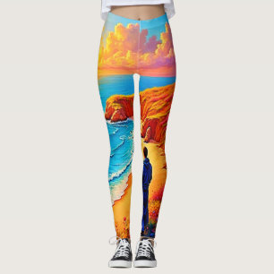 Solnedgång - utformning av Solitude-tjänsten Leggings
