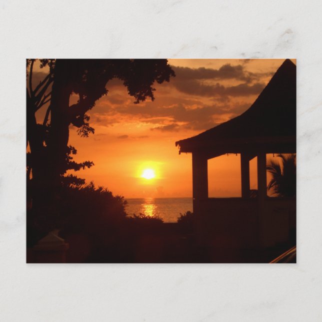 Solnedgång V Vykort (Framsida)