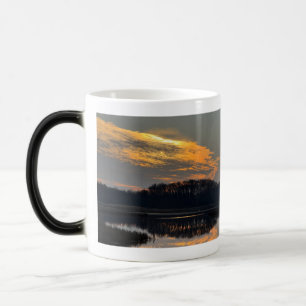 Solnedgång Vattenscape Reflektion Mugg