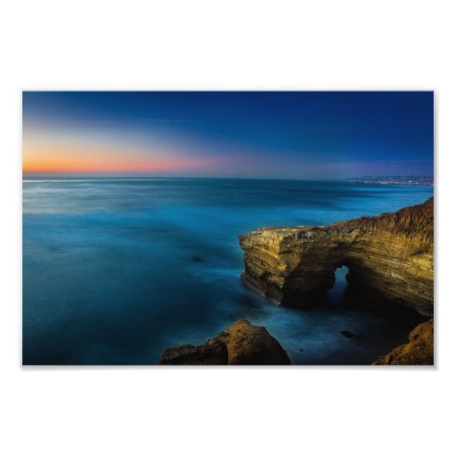 Solnedgång vid bågen fototryck (Framsidan)