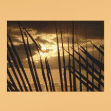 Solnedgång vid Beach