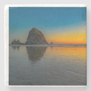 Solnedgång vid Cannon Beach Stone Underlägg