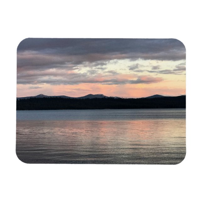 Solnedgång vid Crescent Sjö, Oregon Magnet (Horisontell)