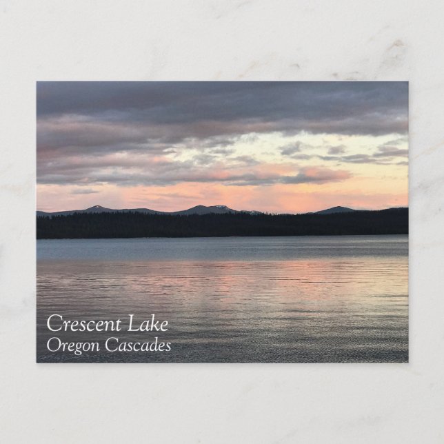 Solnedgång vid Crescent Sjö, Oregon Vykort (Framsida)