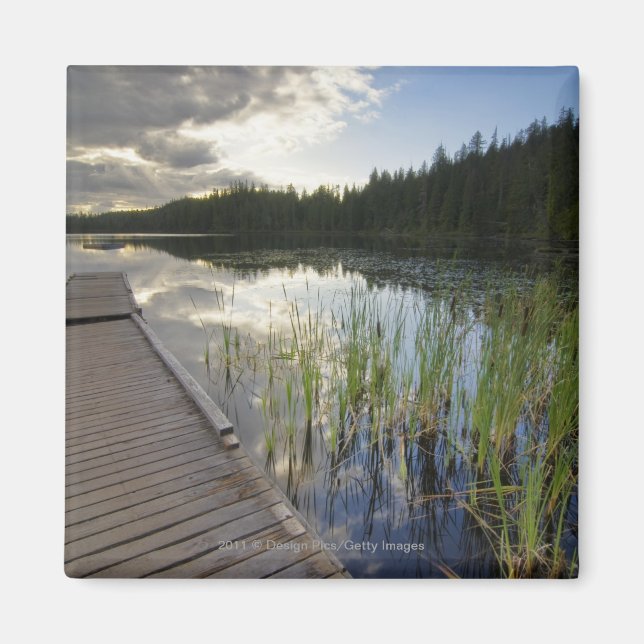 Solnedgång vid ett litet Sjö Magnet (Framsidan)