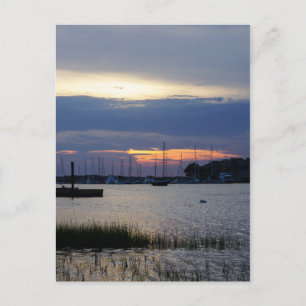 Solnedgång vid Folly Harbour Vykort