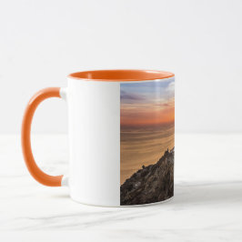 Solnedgång vid fyr mugg