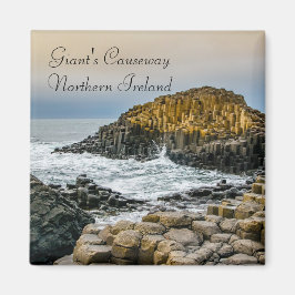 Solnedgång vid Giants Causeway Magnet