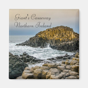 Solnedgång vid Giants Causeway Magnet