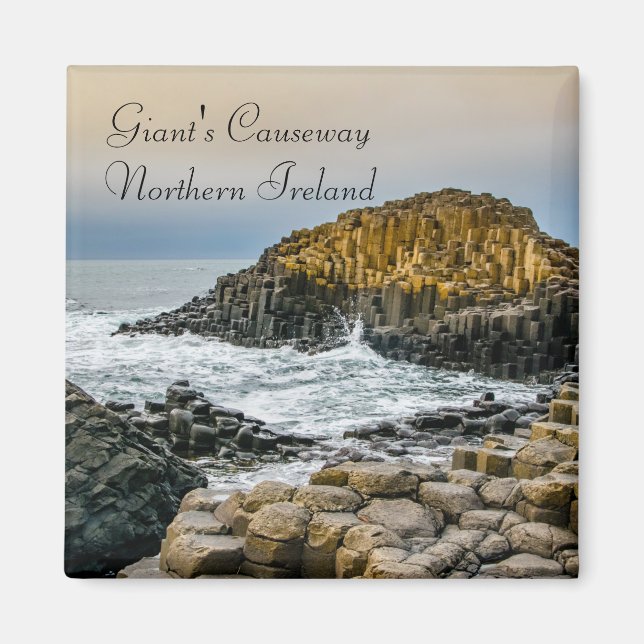 Solnedgång vid Giants Causeway Magnet (Framsidan)