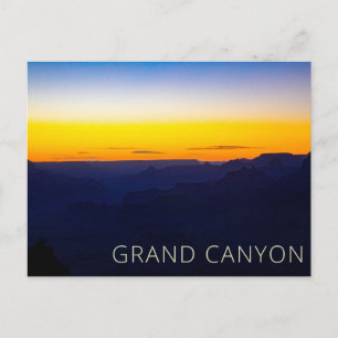 Solnedgång vid Grand Canyon National Park Vykort