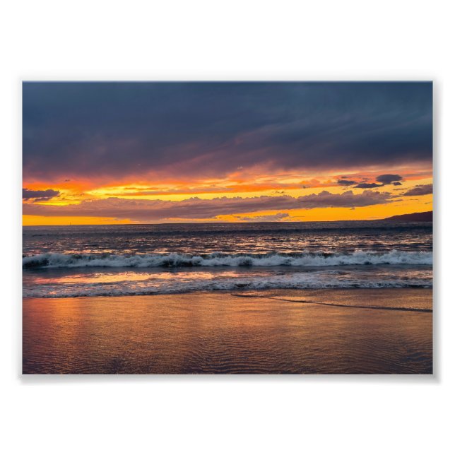 Solnedgång vid höjdpunkt - Marina Del Rey, CA Fototryck (Framsidan)