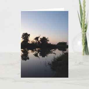 Solnedgång vid Horseshoe Bend Kort