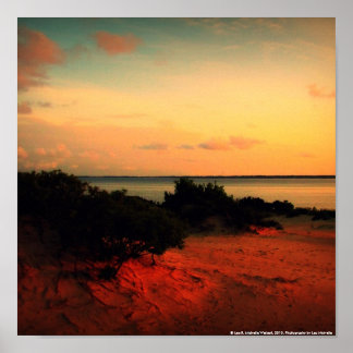 Solnedgång vid Jockey's Ridge Poster