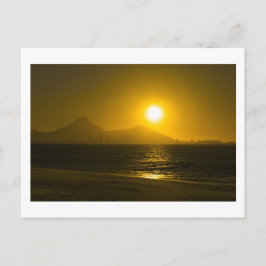 Solnedgång vid Kap Town Bord, bergsområdet vid Vykort