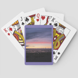 Solnedgång vid Lake Michigan Casinokort