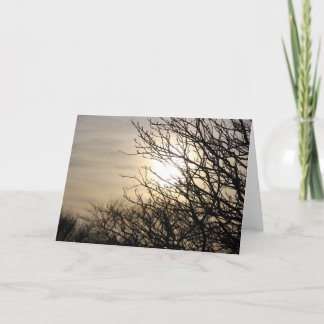 Solnedgång vid mäktiga Burn Helgkort