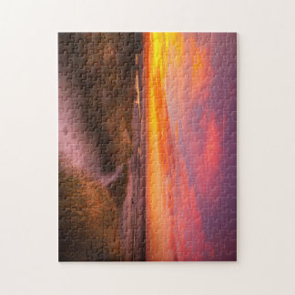 Solnedgång vid Mayblomstringan på Kap Pussel