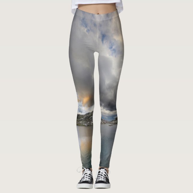 Solnedgång vid Mitten Nydiver Sjö - Sierra Leggings (Framsida)