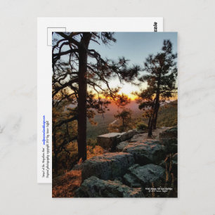 Solnedgång vid Mogollon Rim Arizona Vykort