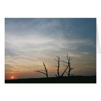 Solnedgång vid montering av St. Pieter Hälsningskort