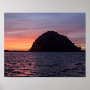Solnedgång vid Morro Sten poster